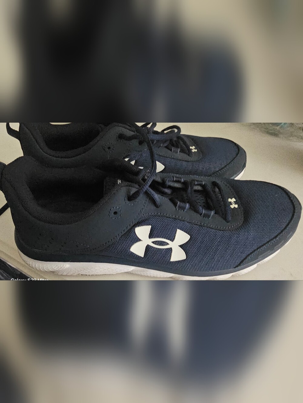 Under Armour Men's Navy Athletic Trainer with White Logo - Picture 7 of 15